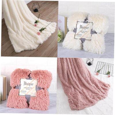 Blankets Soft Fur Faux With Fluffy Throw Blanket Bed Sofa1