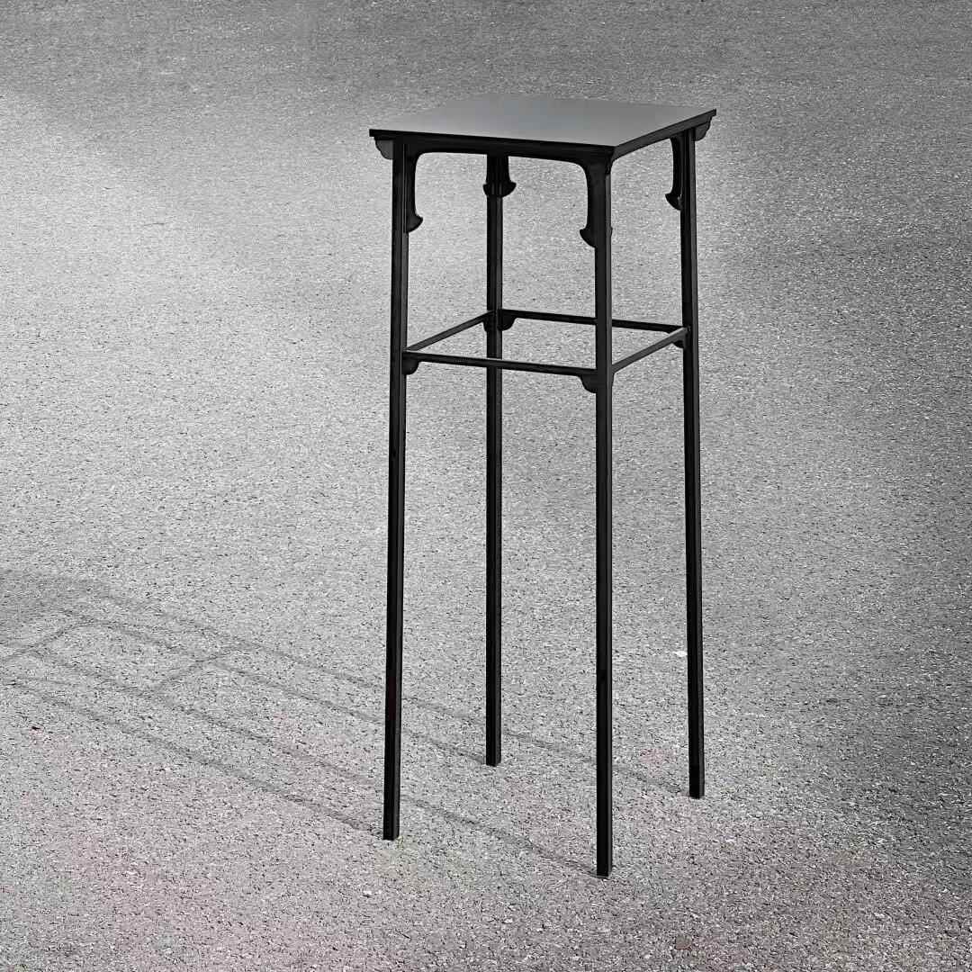 正品宋徽宗花架正版宋徽宗听琴图铁艺落地花架茶室摆件置物架盆