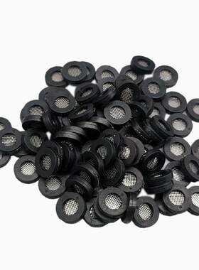 胶橡网包边过滤网热水器编织过滤网圆属形金网片硅胶过滤高效精密