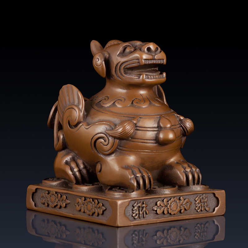 紫铜摆件貔貅摆件貔貅紫铜黄铜家居纯饰品客厅工艺品办公室招财