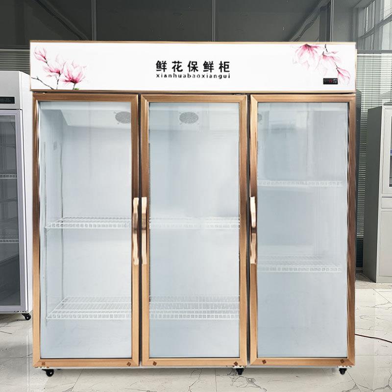 厂家鲜花柜商用风冷鲜花柜直冷花店冷藏柜三门单门鲜花展示柜