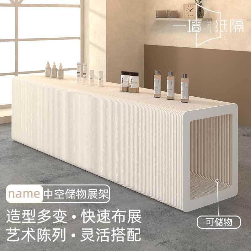 展台中岛展示台产品展示柜折叠陈列展示架多功能置物架纸质展示桌