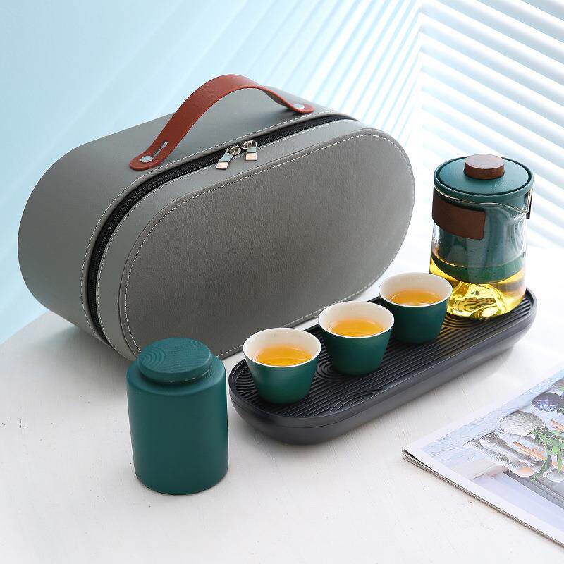 旅行茶具套装小功夫喝茶快客杯套露营旅行茶具便携茶杯装备户外