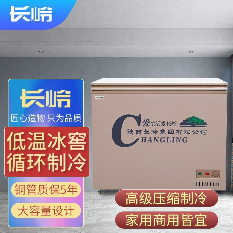 冰柜循环制冷电子控温大容量顶开门卧式冷柜一级能效冰箱家用冷柜