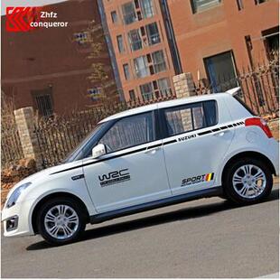 汽车装饰斯威夫特汽车贴纸Sx4车身腰线贴纸汽车拉花全车反光贴纸