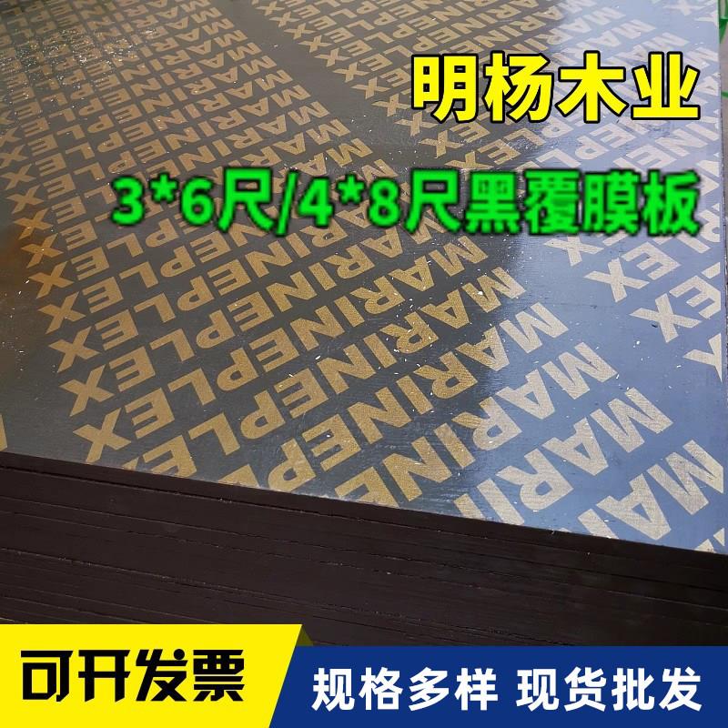 建筑模板木工板工地用新型建房装修黑覆膜清水板工程板材胶合板
