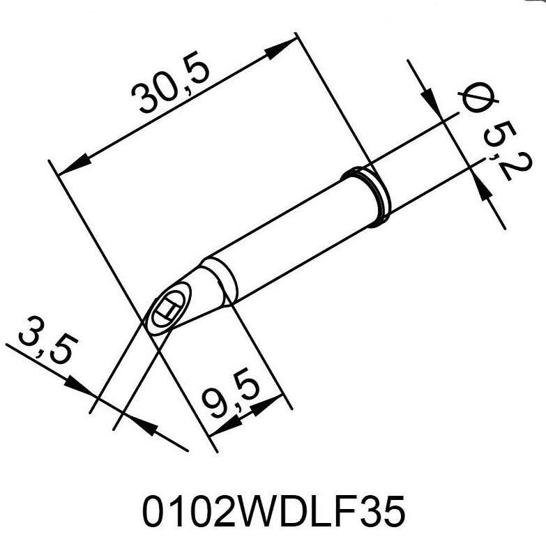 德国 埃莎ERSA 0102WDHLF35 马蹄型烙铁头