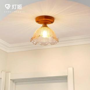 花KIL朵瓣灯美式 复道花花走廊灯现代简约楼梯衣帽间阳台过玄关吸