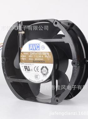 原装AVC DATA1551B8M 17050 17CM 48V 0.98A 全金属工控机大风量