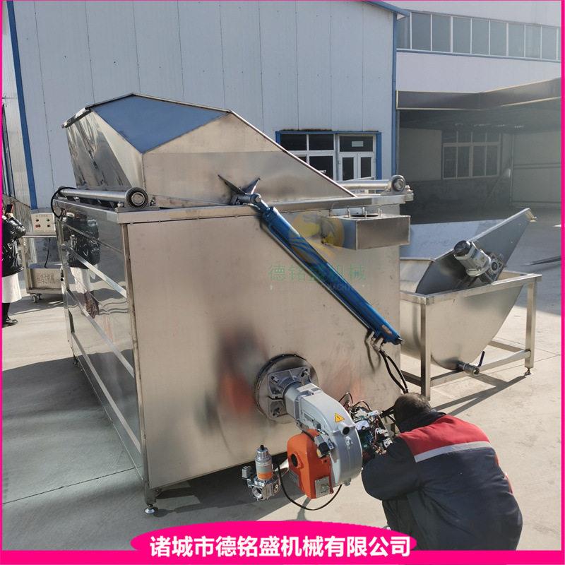 爆浆鸡排油炸设备虎皮凤爪脆皮机全自动油炸锅带上料的电炸锅