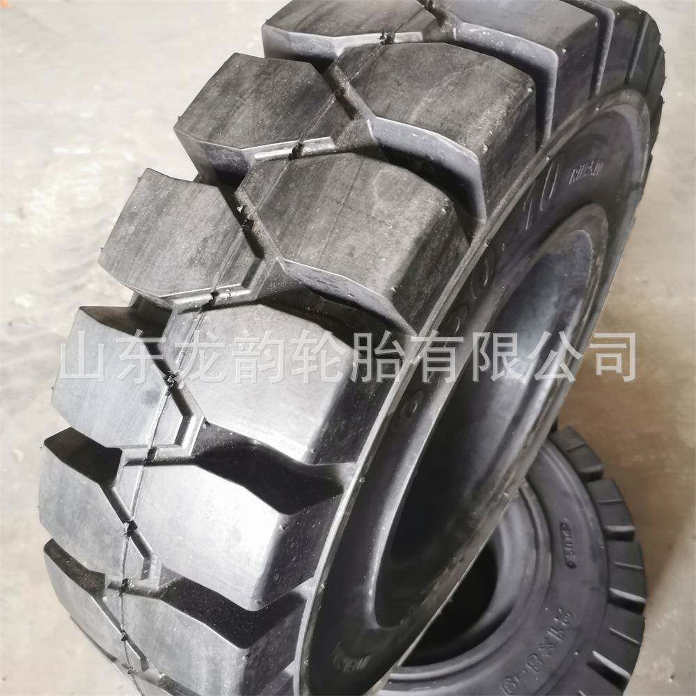 林德合力叉车实心工程轮胎3/3.5吨前轮28x9-15后轮650-10实心轮胎