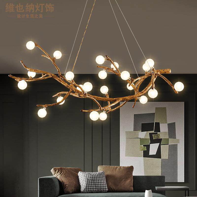 北欧创意树枝吊灯日式茶室吊灯装饰艺戈北欧风吊灯餐厅服装店