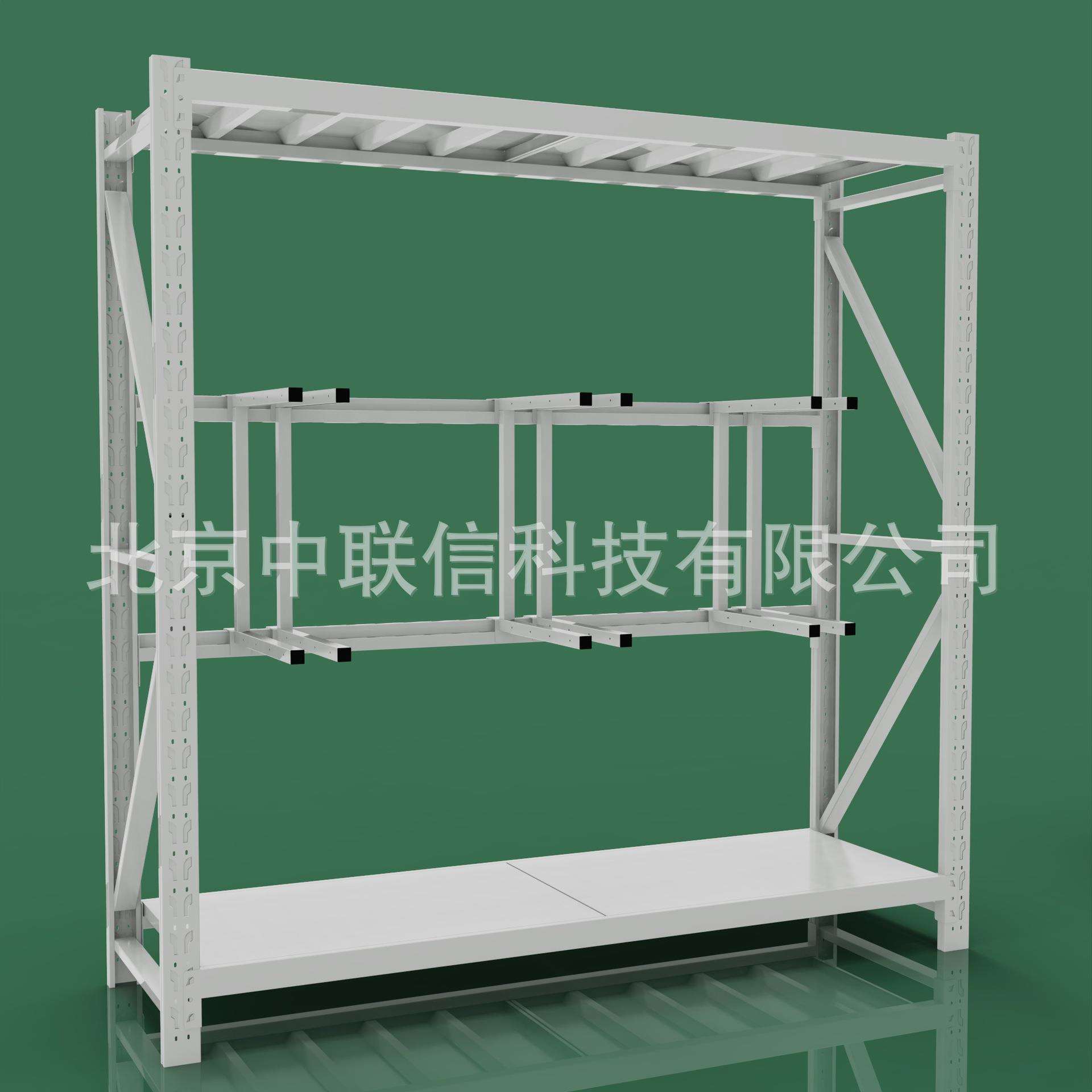 白色铁楸架楸镐架农用工具架训练器材架白色货架置物架物资存放架