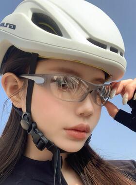 骑行日夜两用登山护目户外Y2K朋克太阳眼镜女网红辣妹眼镜欧美太