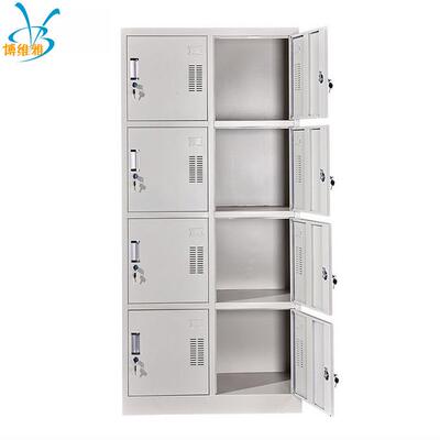 铁皮柜厂带锁储物柜8门文件柜八门钢制工具柜办公室资料柜