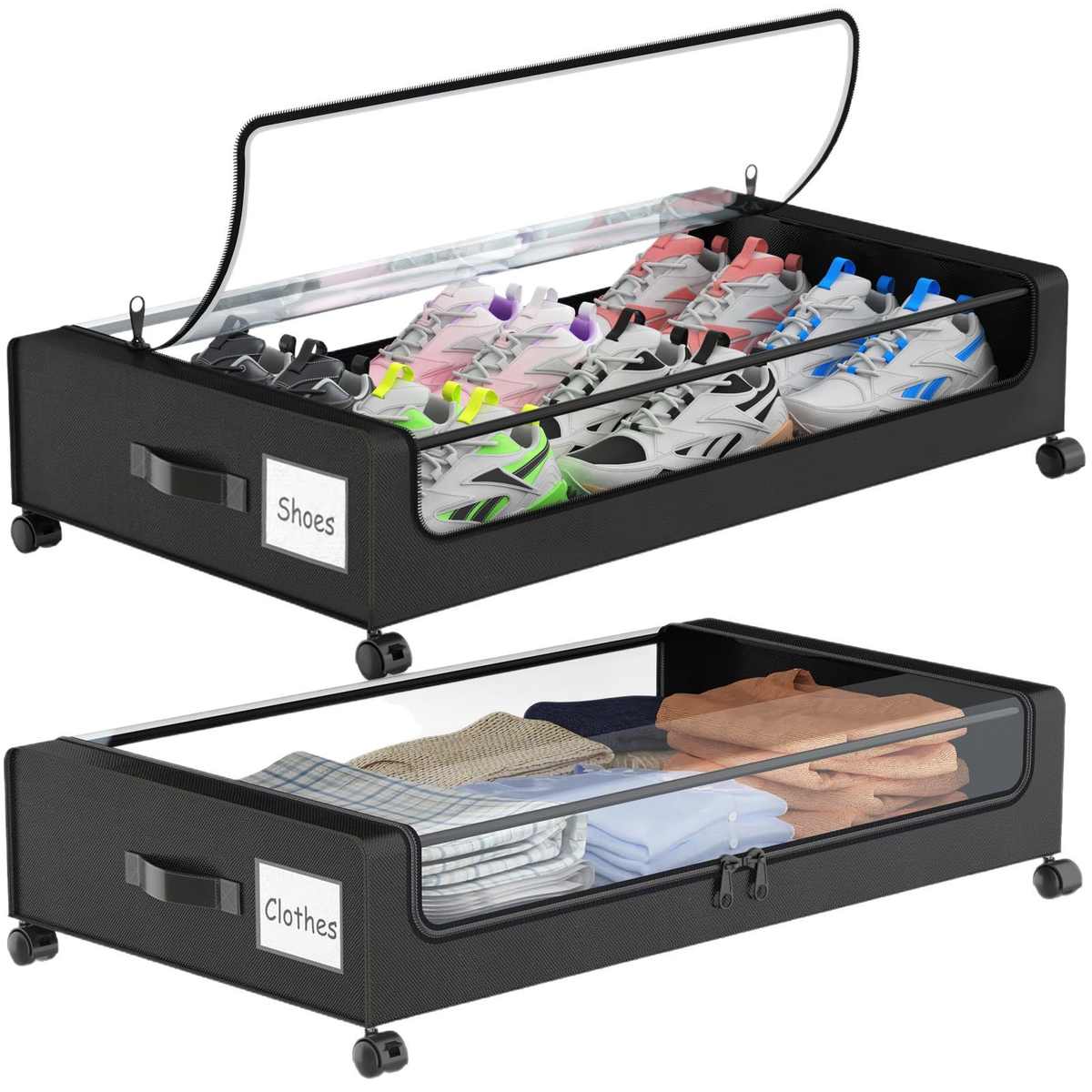 床下收纳袋带万向轮储物箱床下储物袋收纳防尘可折叠床底收纳箱