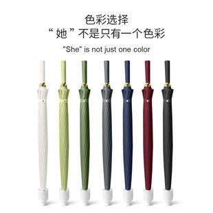 新款直销24骨防水套雨伞男士商务大号加厚长柄直杆伞双人车载抗暴