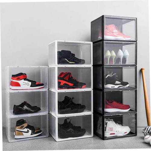 transparent plastic basketball shoes box Shoe storage box