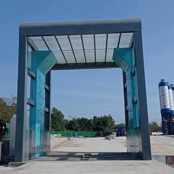 蓝海环保定制工地洗车台全封闭防冻洗轮机工程环保设备厂家