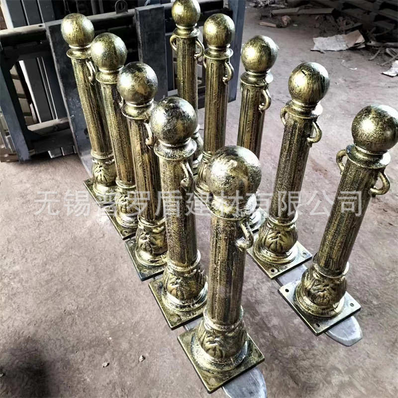铸铁罗马立柱 止车柱 河道景观铁链隔离桩 人行道路防护栏杆 路障