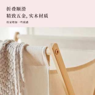 可折叠脏衣篓高颜值轻奢家用衣物收纳筐浴室落地洗衣篮口篓 新中式