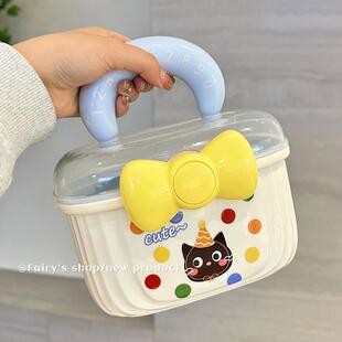 可爱医药箱分层大容量便携手提家用急救药盒家庭装学生药品收纳箱