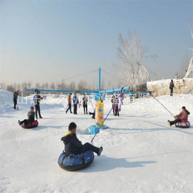 雪地转转旋转飞碟冰雪季户外游乐设备儿童滑雪圈雪地转转