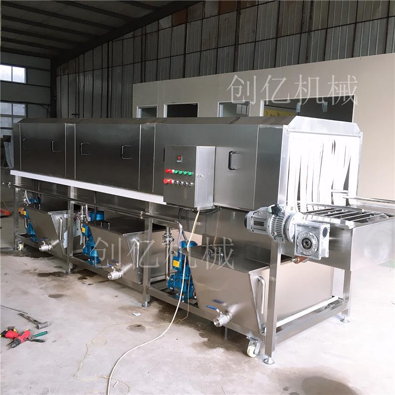 新型全自动一次性餐具箱洗筐机高压喷淋节能小型洗筐风干一体机