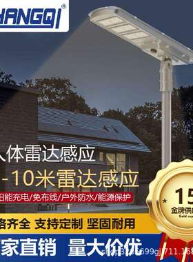 太阳能户外灯人体感应超亮大功率照明led路灯头公园广场高杆灯