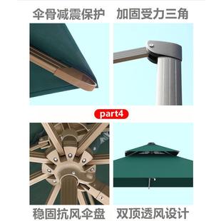 户外遮阳伞庭院伞室外大太阳伞户外摆摊防晒罗马伞别墅露台阳台伞