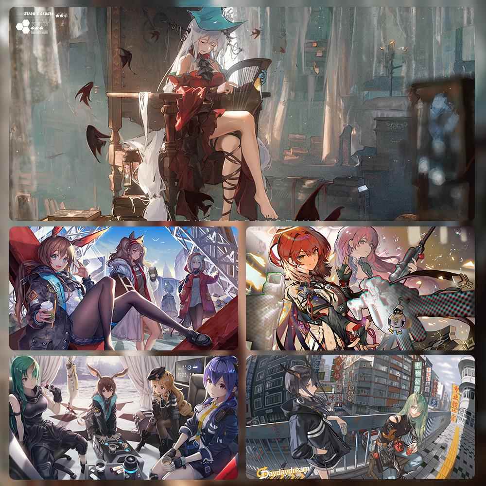 明日方舟鼠标垫超大号男生电竞游戏宿舍动漫二次元阿米娅斯卡桌垫