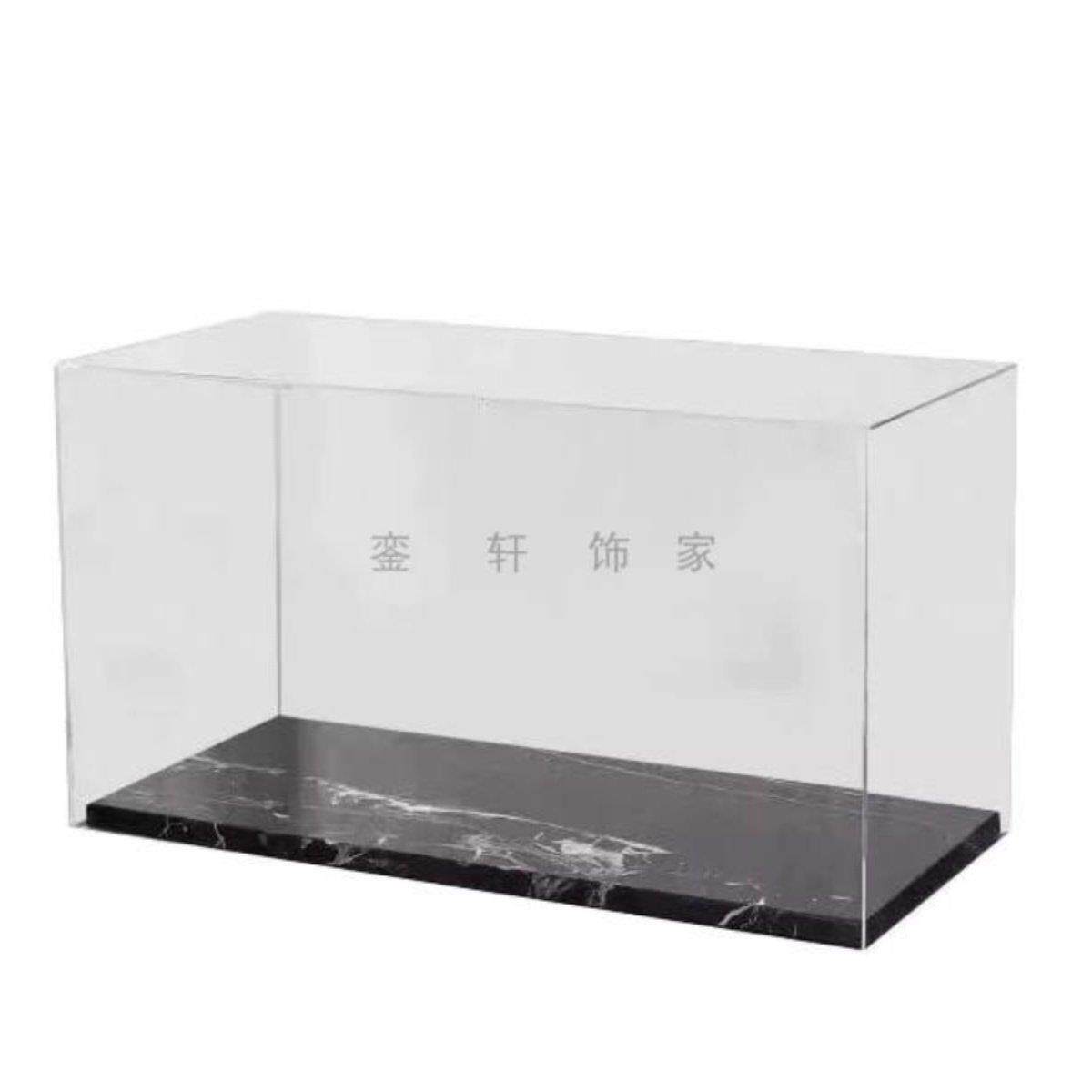 现代北欧创意压克力防尘罩桌面装饰摆饰样板房高档大理石展示饰品