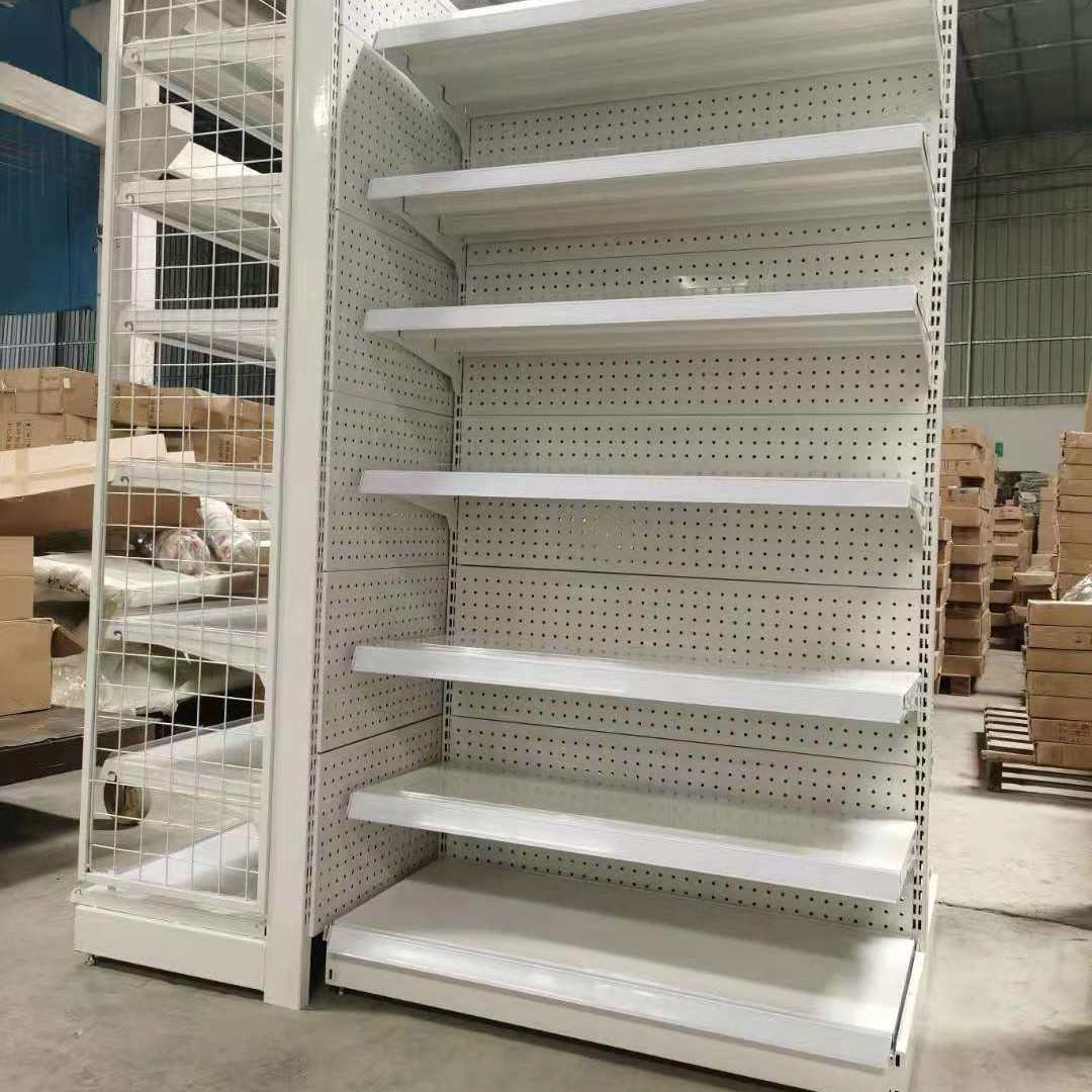 洞洞便利店超市货架商超承重购物板力双面货架货架好