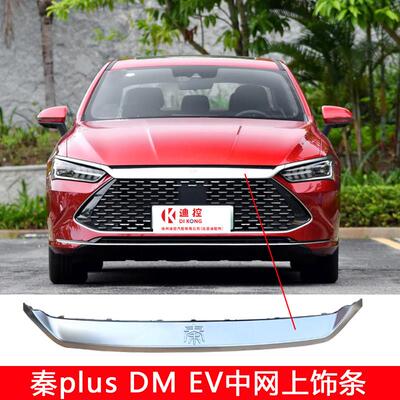适用比亚迪秦plus dmi EV中网上饰条防护装饰条电镀亮条配件大全