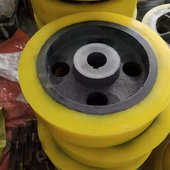 380等 360 加气块厂摩擦轮耐磨聚氨酯摩擦轮翻新包浆直径260 300