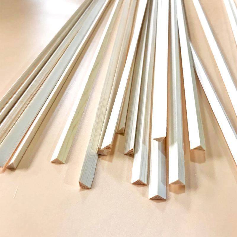 桐木松木等腰三角形木条DIY模型压窗木条拍摄道具装饰线条