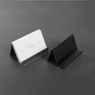 金属不锈钢名片座 金色桌面名片展示架卡片盒北欧风简约支架