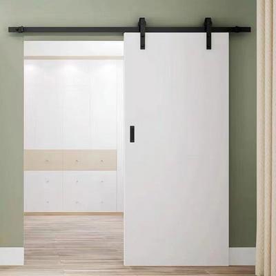 白色谷仓门卫生间移门厨房推拉门实木复合木门吊轨门仓谷门厕所门