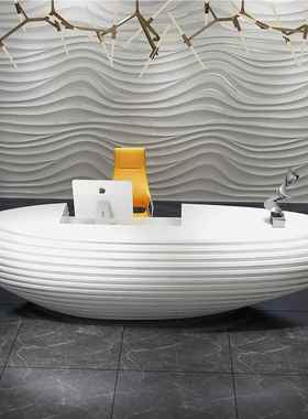 前852142台公接待台早白色烤漆前台弧形吧台美容院收银司台教幼儿