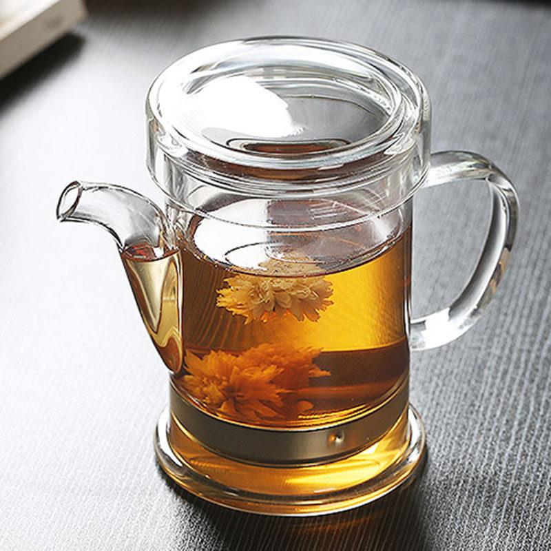 红茶茶壶加厚大号可拆洗耐热玻璃不锈钢过滤耐高温泡功夫茶冲茶器