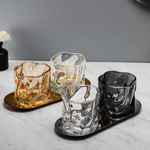 轻奢高端漱口杯网红款玻璃牙刷杯家用简约情侣洗漱杯高档创意杯子