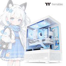 TT钢影透S mini海景房机箱台式电脑主机机箱270°全景支持240水冷