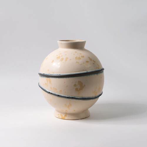 现代侘寂风手绘艺术花器客厅家居中古风花瓶艺术花器玄关装饰摆件