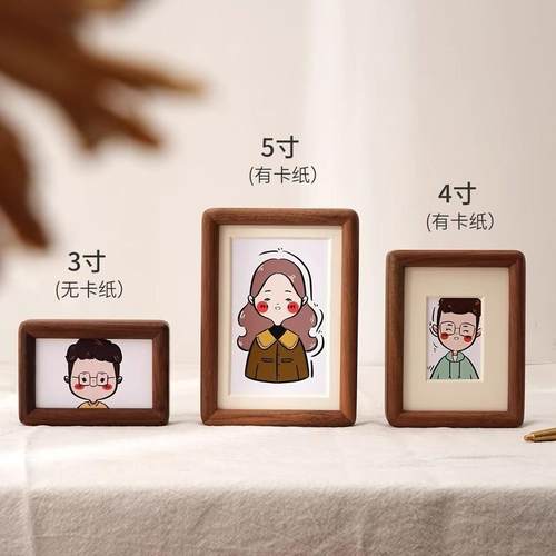 拍立得diy木小相框DIY亲子装饰画