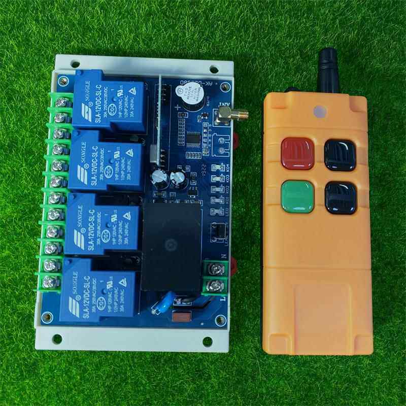 工业级4键率无线遥控大功12V24v36Vv48110制v220-CCT380V30A四路