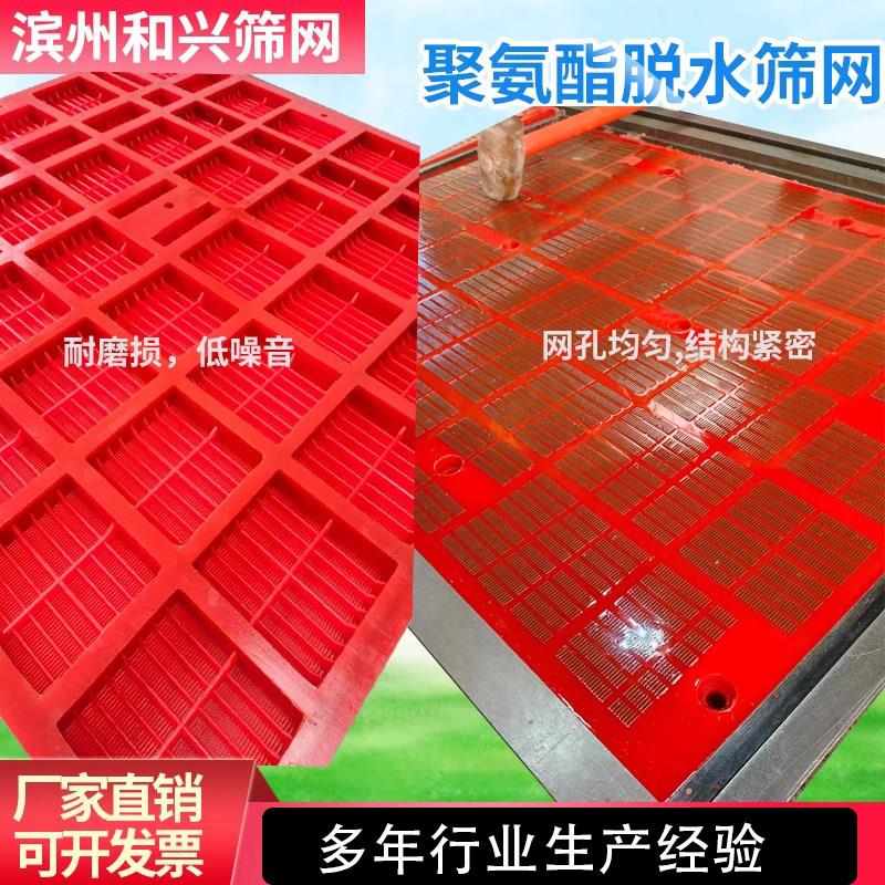 聚氨酯脱水筛网矿山沙石料筛分网牛筋橡胶细沙回收筛板粉碎机专用图片