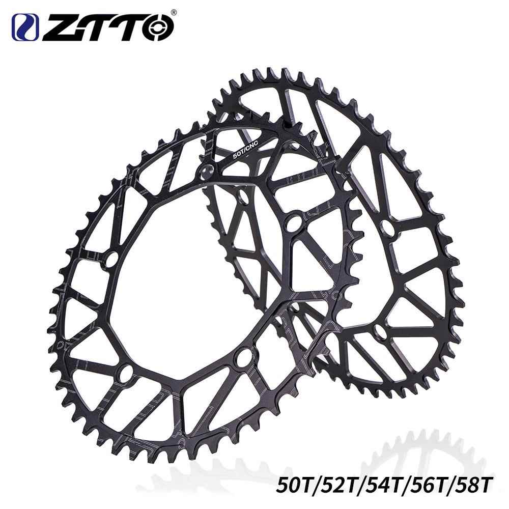 ztto自行车折叠车正负齿50t52t54t56t58t130BCD牙盘单盘片