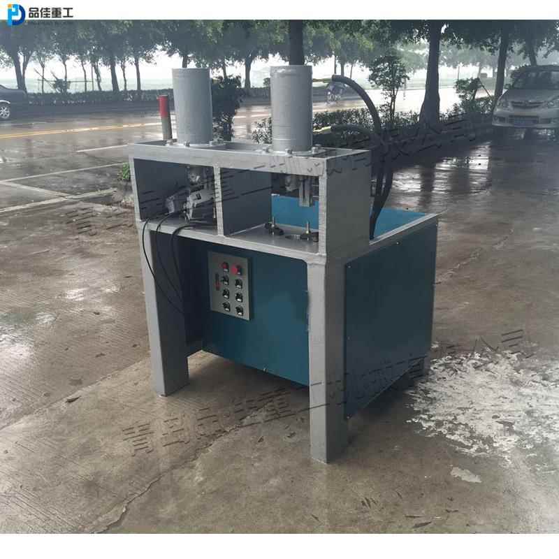 防盗网铁制圆管制冲弧机 电动液压管材打孔机 圆管冲口一次成型机