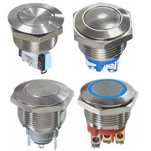 防破坏开关ANTI VANDAL金属按钮开关19mm防水按键AV191003A240