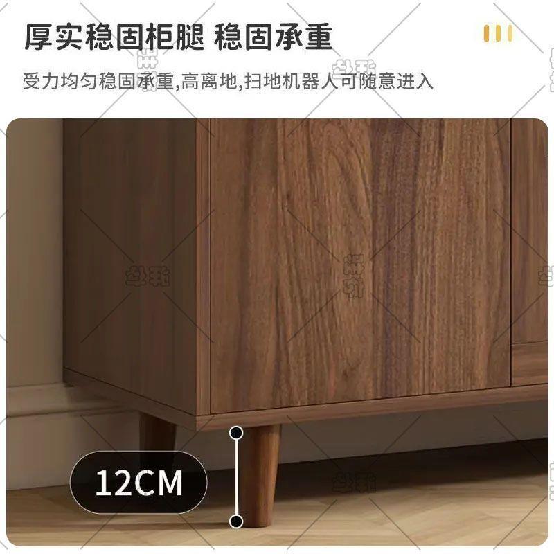 实木餐边收柜体靠墙板ABT现代客一厅酒岩柜茶水柜多功能厨房储物